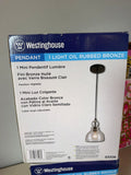 Westinghouse 1 Light Oil Rubbed Bronze Pendant
