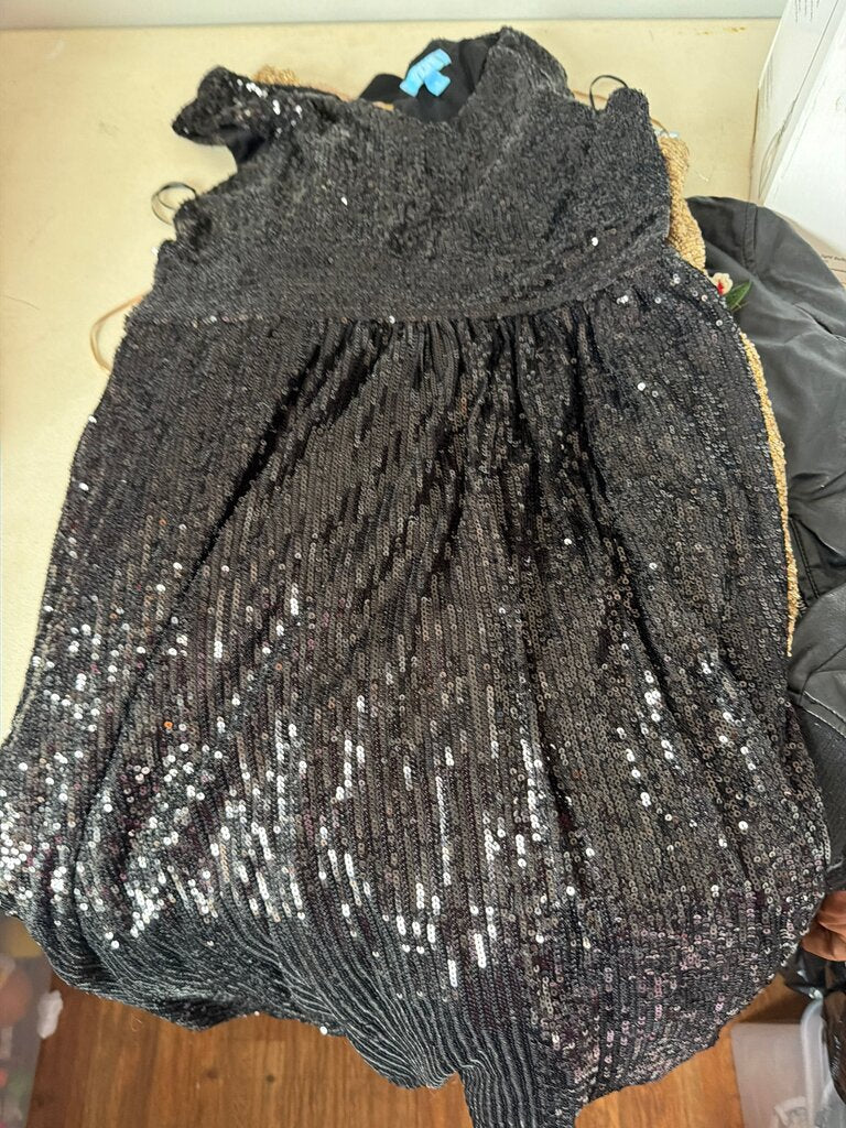 Draper James Black Sequin Dress