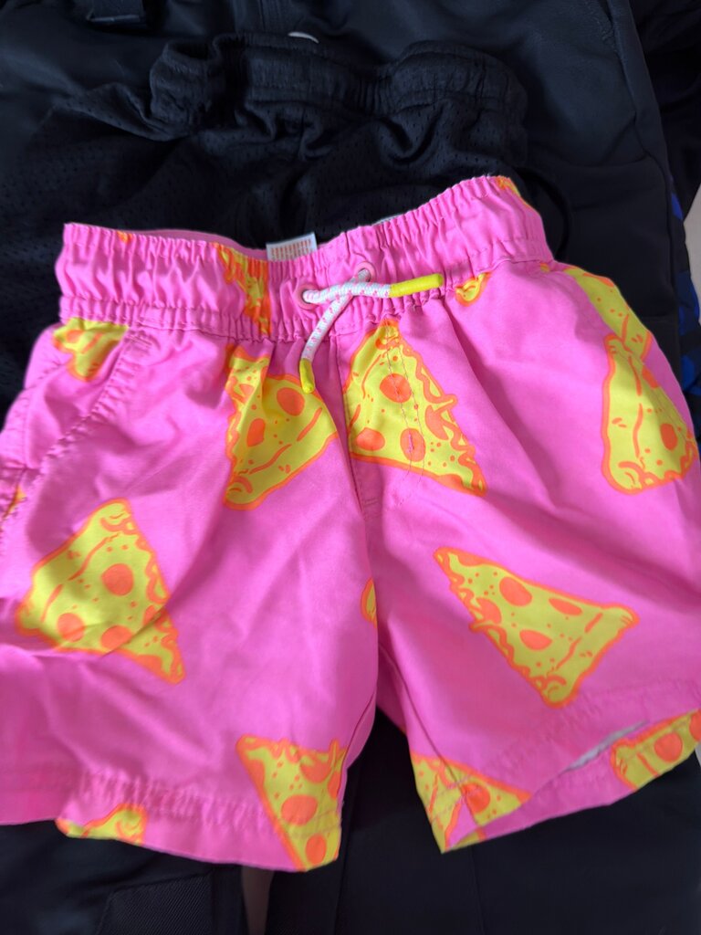 Cat & Jack Pink Pizza Swim Shorts
