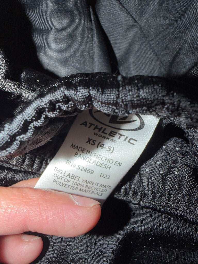 Athletic Works Black Shorts for Kids XS