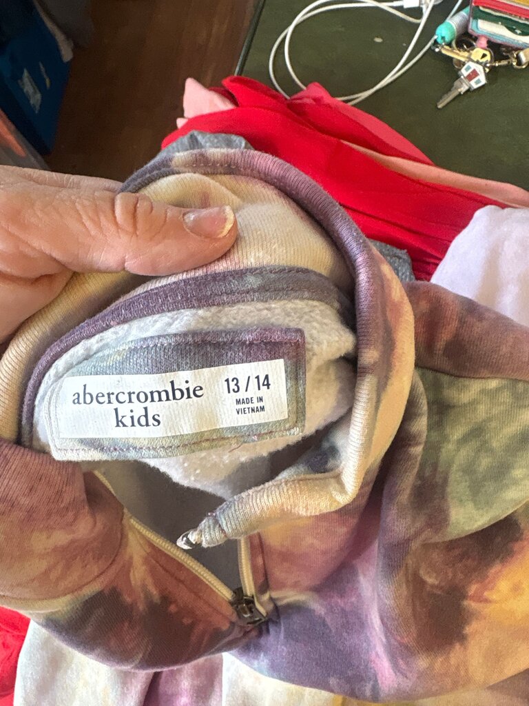 Abercrombie Kids Tie-Dye Half-Zip Pullover