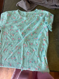 Floral Print Short Sleeve Top