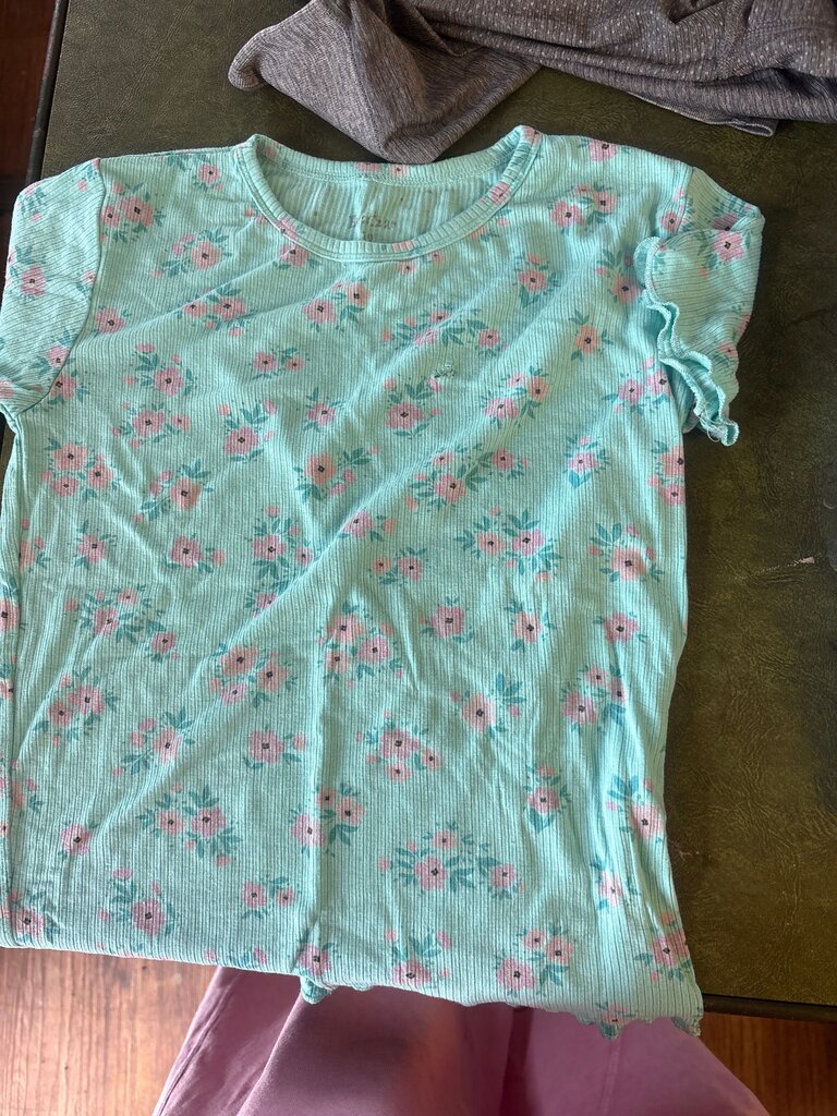 Floral Print Short Sleeve Top