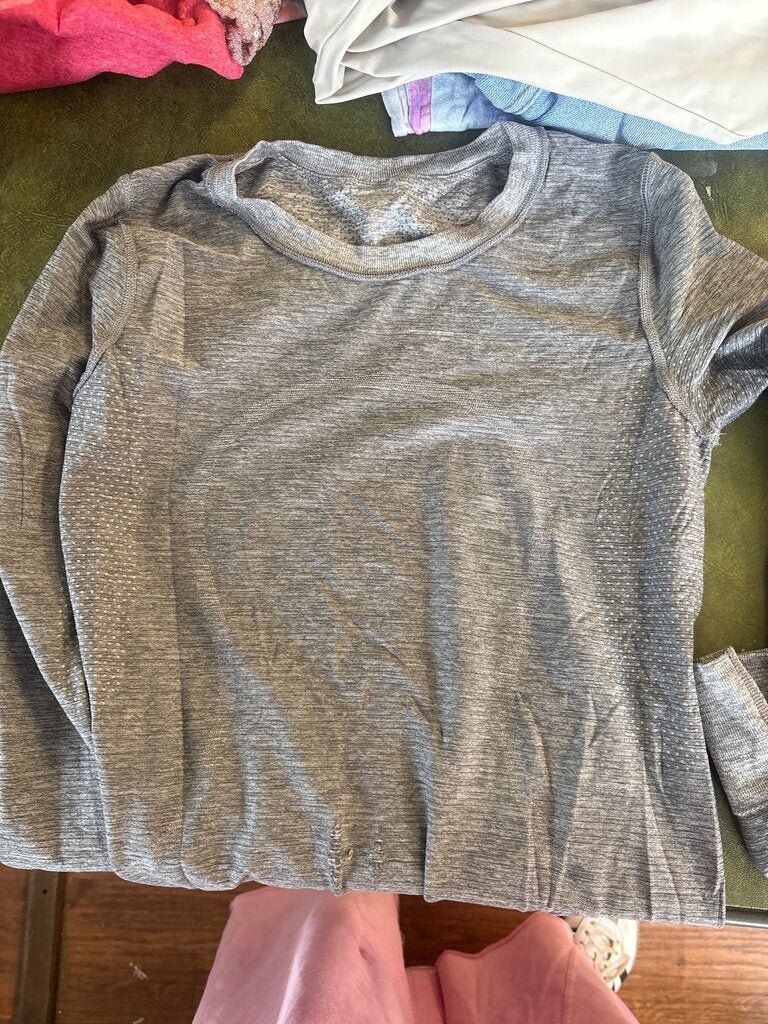Gray Short Sleeve Athletic Shirt