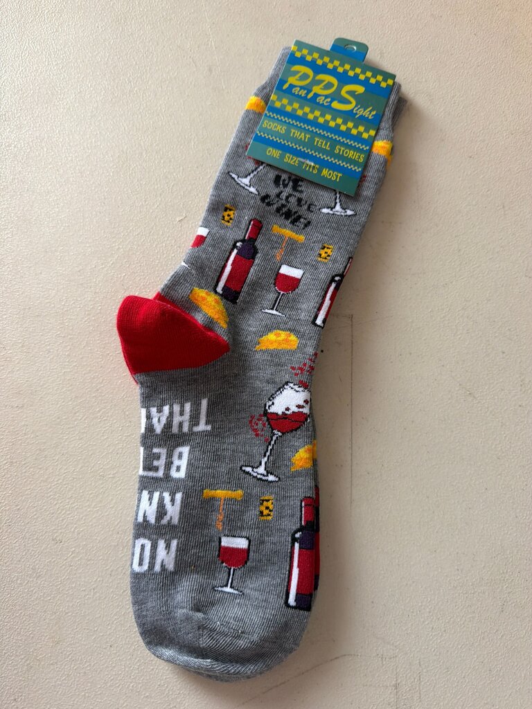 Funny Wine Themed Socks