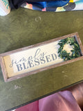 Simply Blessed Decorative Wall Sign