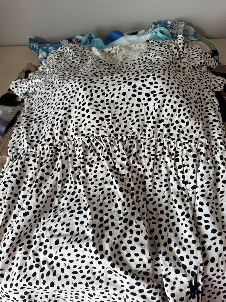 Mauve Polka Dot Dress