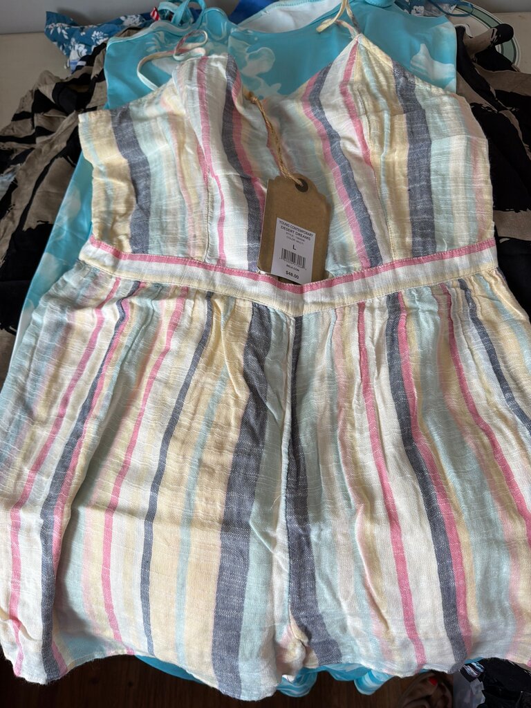 Young Contemporary Desert Dreams Striped Romper