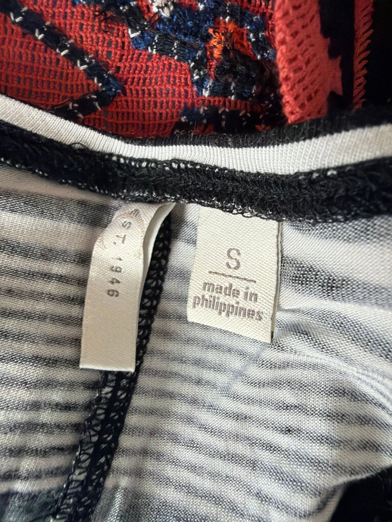 Black and White Striped Top