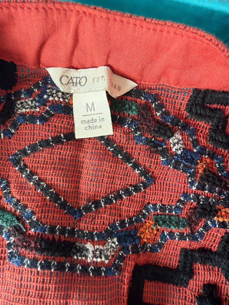 Cato Bohemian Style Embroidered Top