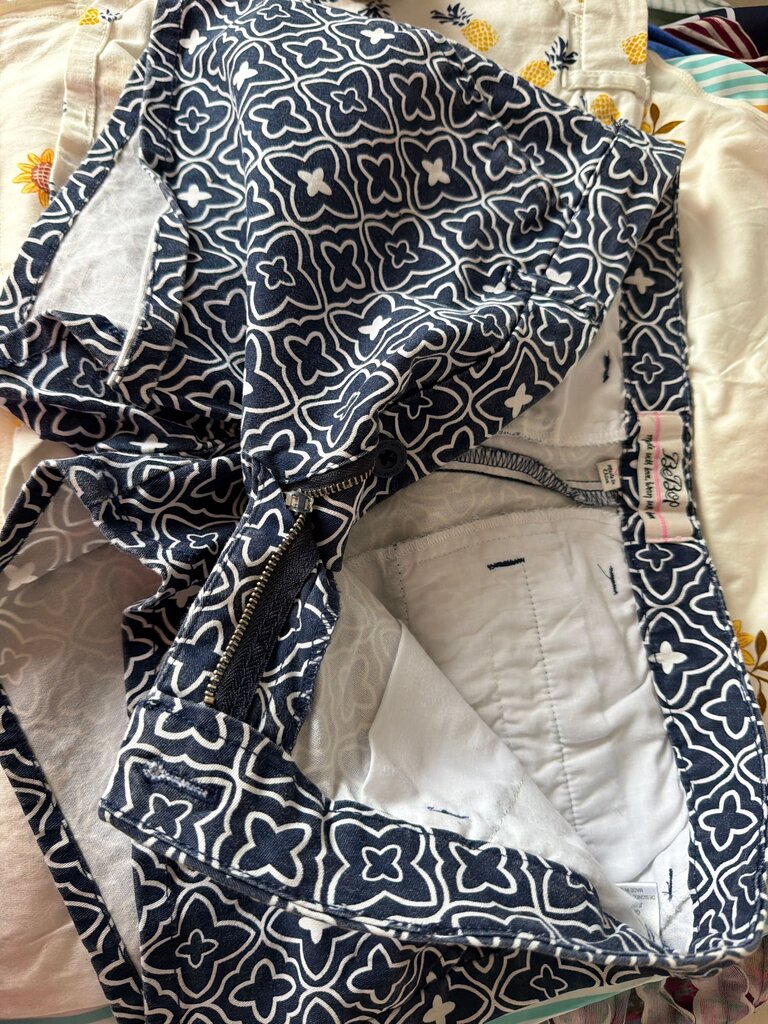 BeBop Women's Navy Floral Print Shorts