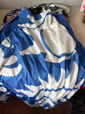 Blue and White Patterned Dress