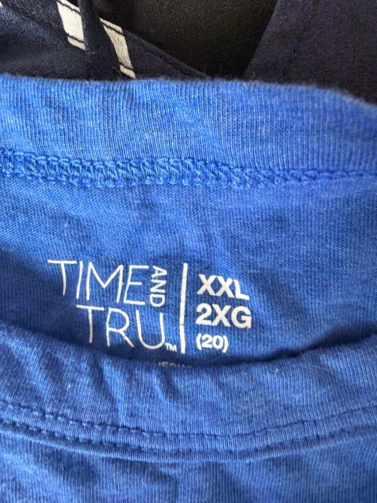 Time and Tru Blue T-Shirt XXL
