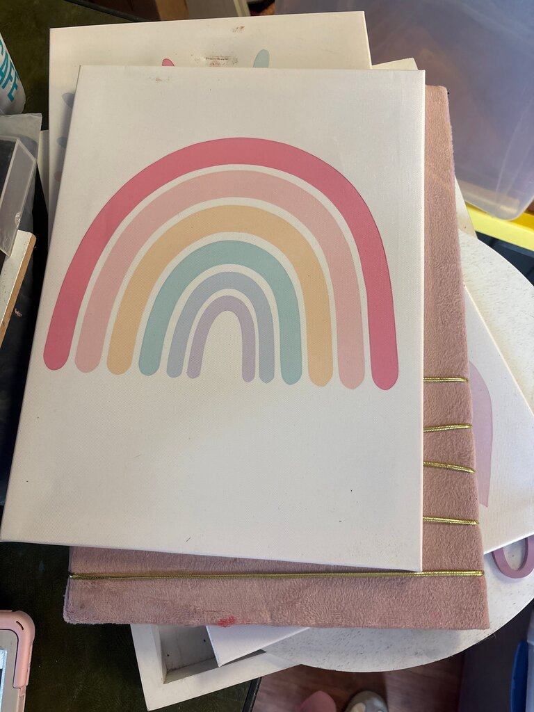 Pastel Rainbow Art Print set of 3