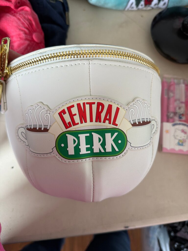 Central Perk White Zipper Pouch
