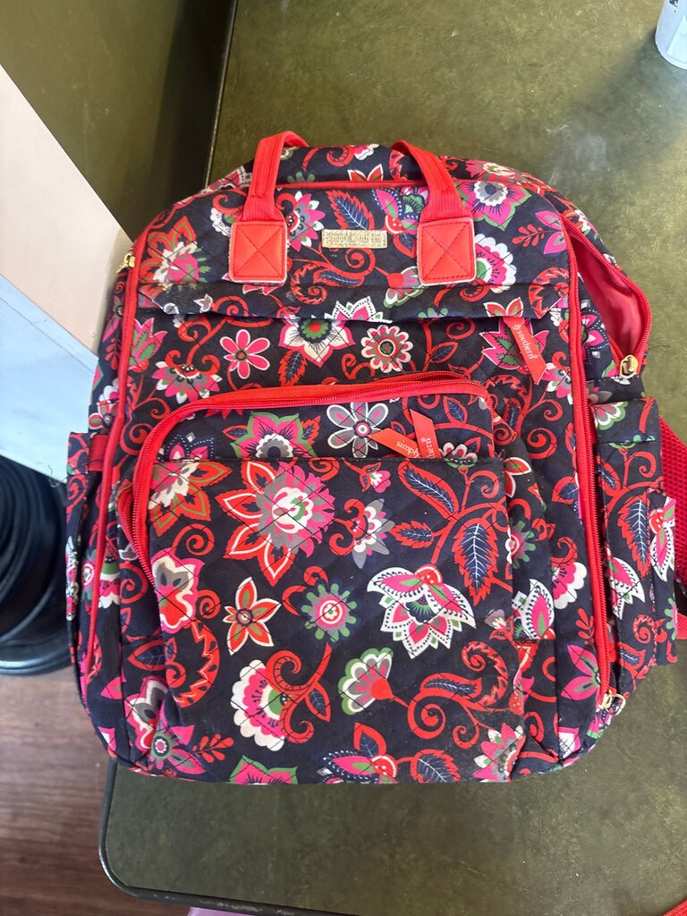 Floral Pattern Backpack