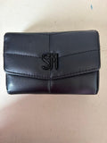 Stylish Black Wallet with Initials