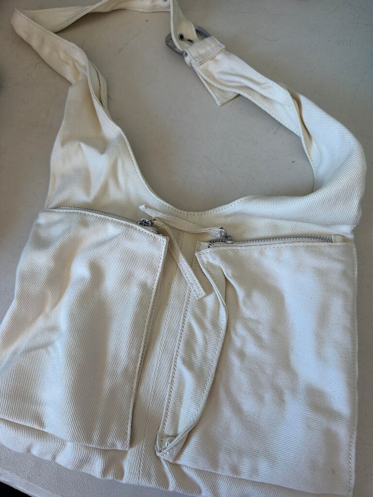 Stylish Cream Crossbody Bag