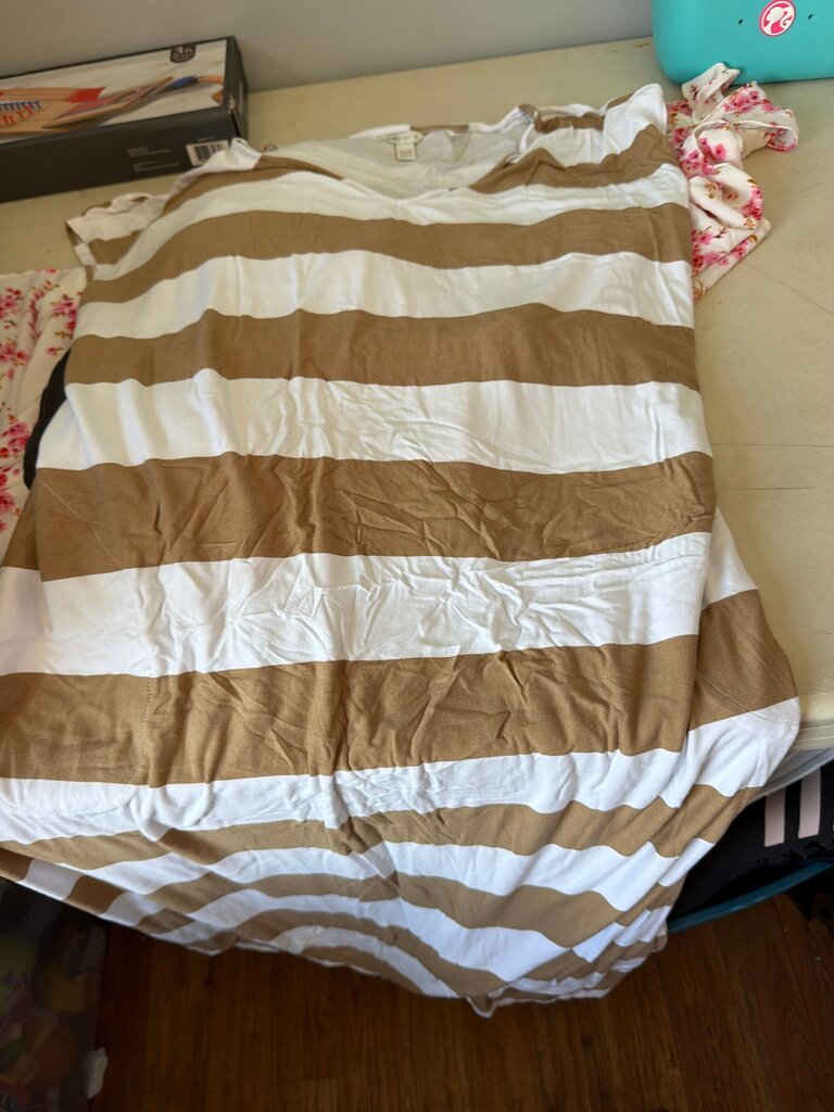 Cato Women's Striped V-Neck Tunic