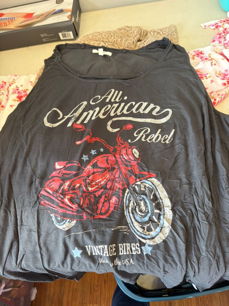 All American Rebel Vintage Bikes Tank Top