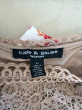 Cable & Gauge Lace Overlay Top for Women