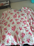 CeCe Floral Print Blouse