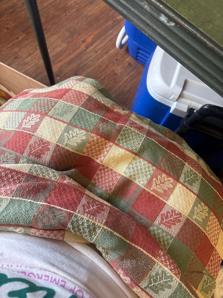 Checkered Pattern Fabric Tablecloth