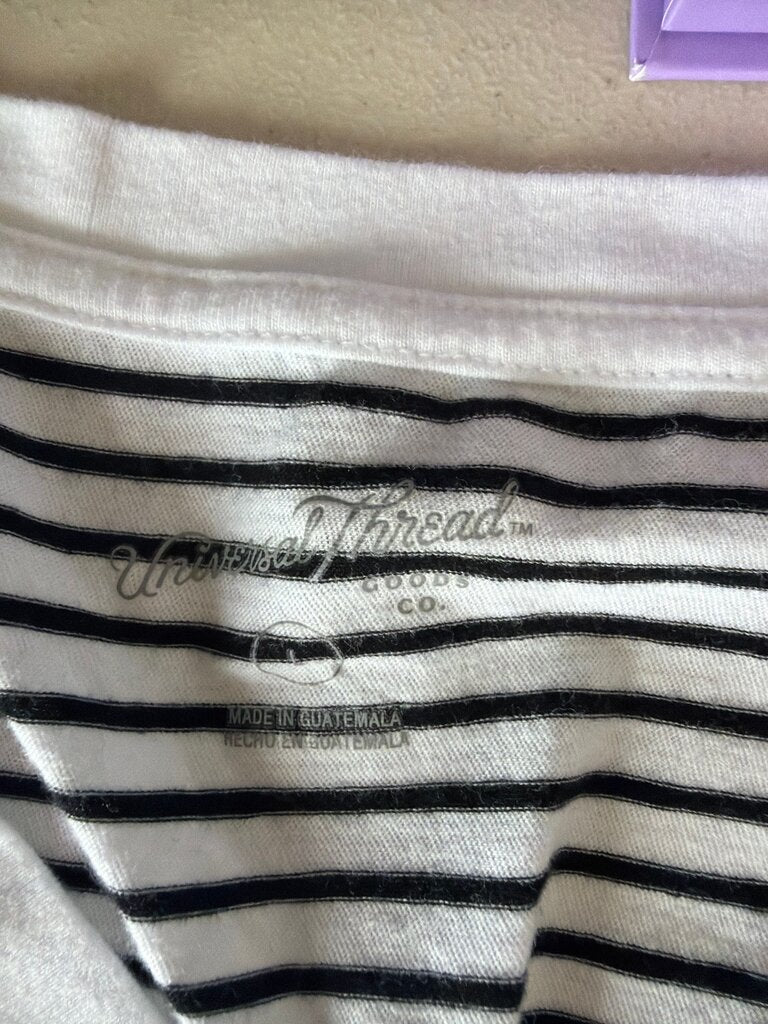 Universal Thread Women's Striped V-Neck T-Shirt