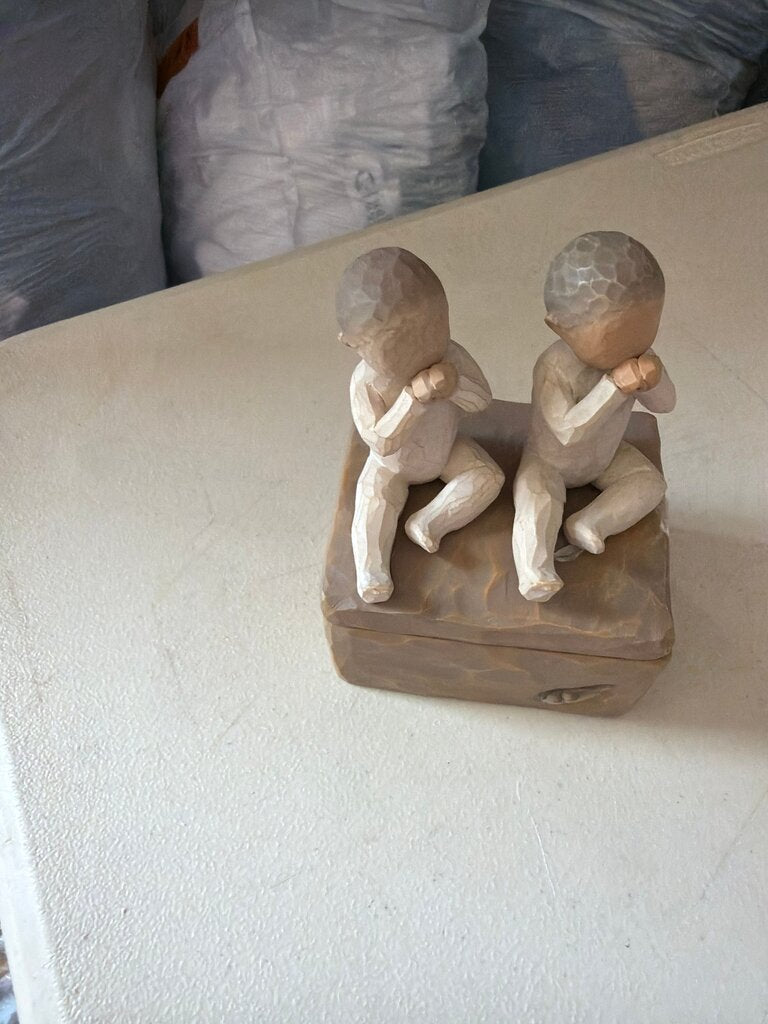 Two Children Figurine