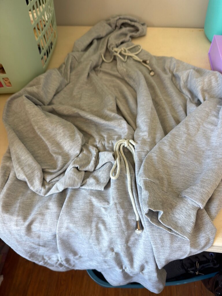 Gray Hooded Sweatshirt