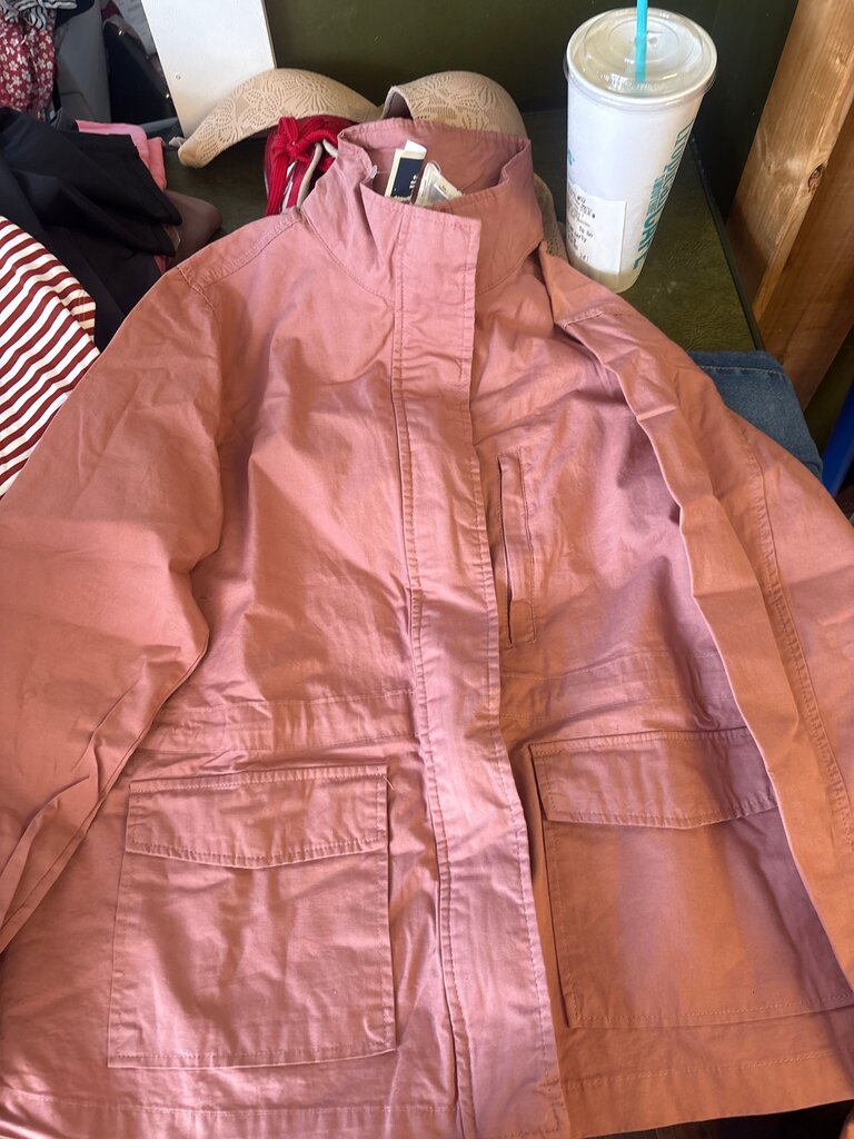 Light Pink Casual Jacket