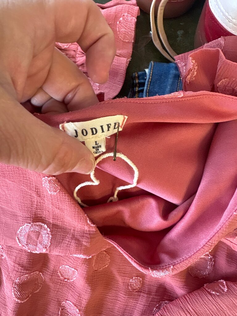 Jodifé Pink Polka Dot Blouse