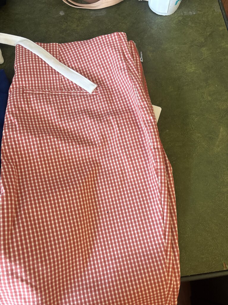 Red Gingham Skirt
