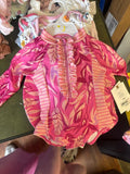 Girls' Floral Ruffle Swimsuit
