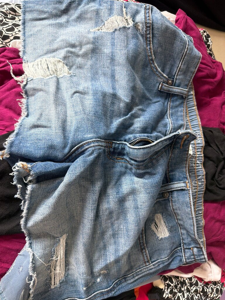Aerie Distressed Jean Shorts