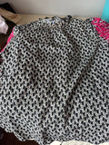 Black and White Geometric Print Dress