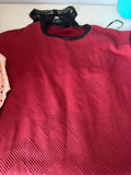 Women’s Red Textured Sweater Dress
