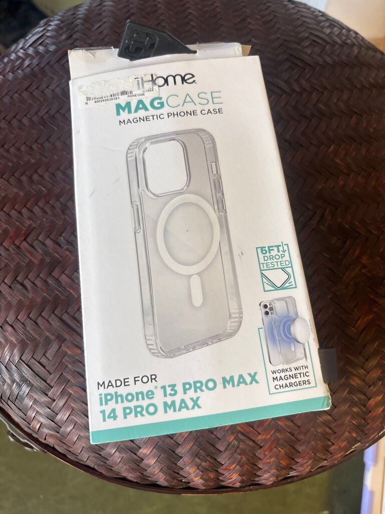 iHome MAGCASE Magnetic Phone Case for iPhone 13 Pro Max and 14 Pro Max