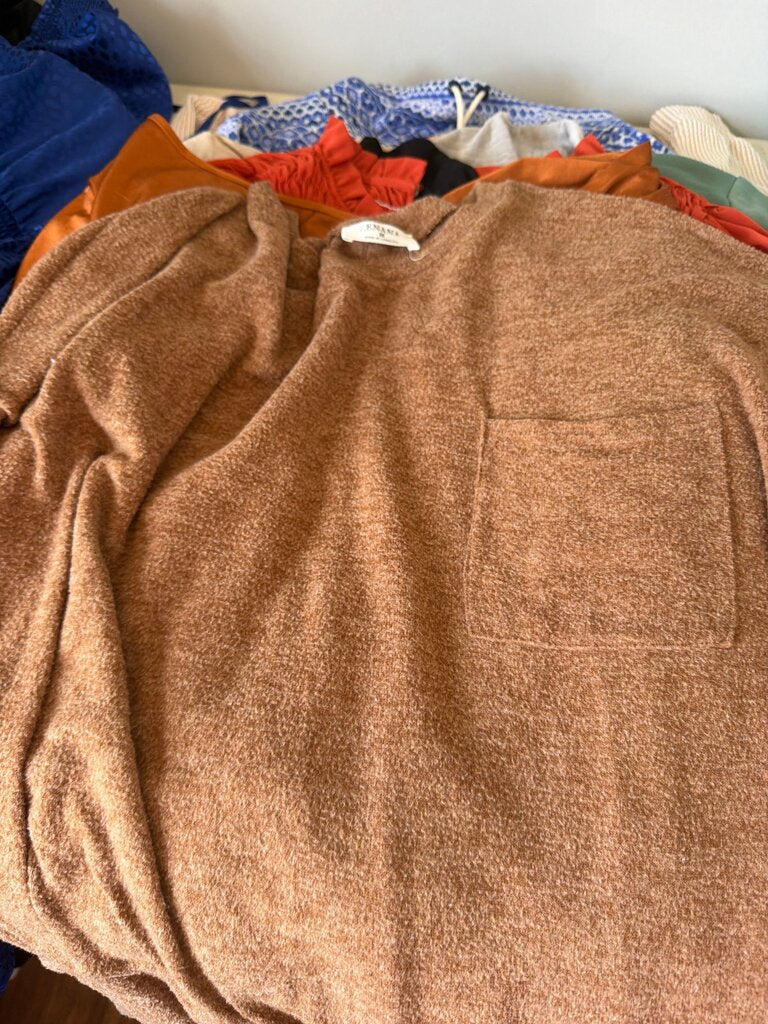 ZENANA Women's Brown Sweater