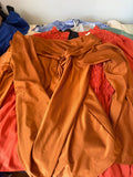 Chic Rust Long Sleeve Dress