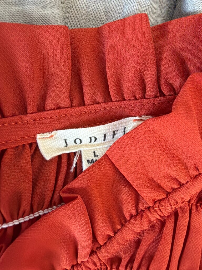 Jodifil Women’s Red Smocked Blouse