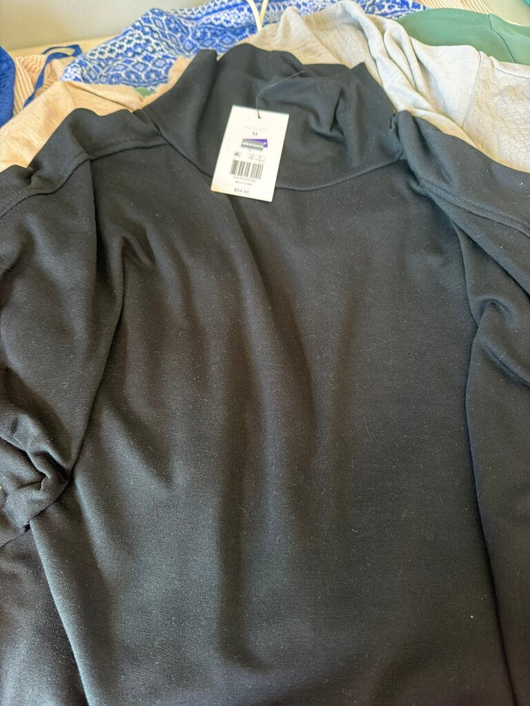 Black Mock Neck Sweater