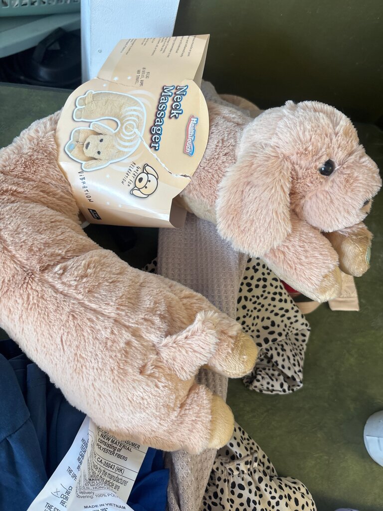 HealthSmart Neck Massager Plush Dog