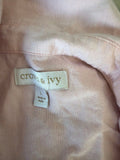 Crown & Ivy Women's Light Pink Button-Up Shirt