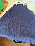 Blue Striped Sleeveless Dress