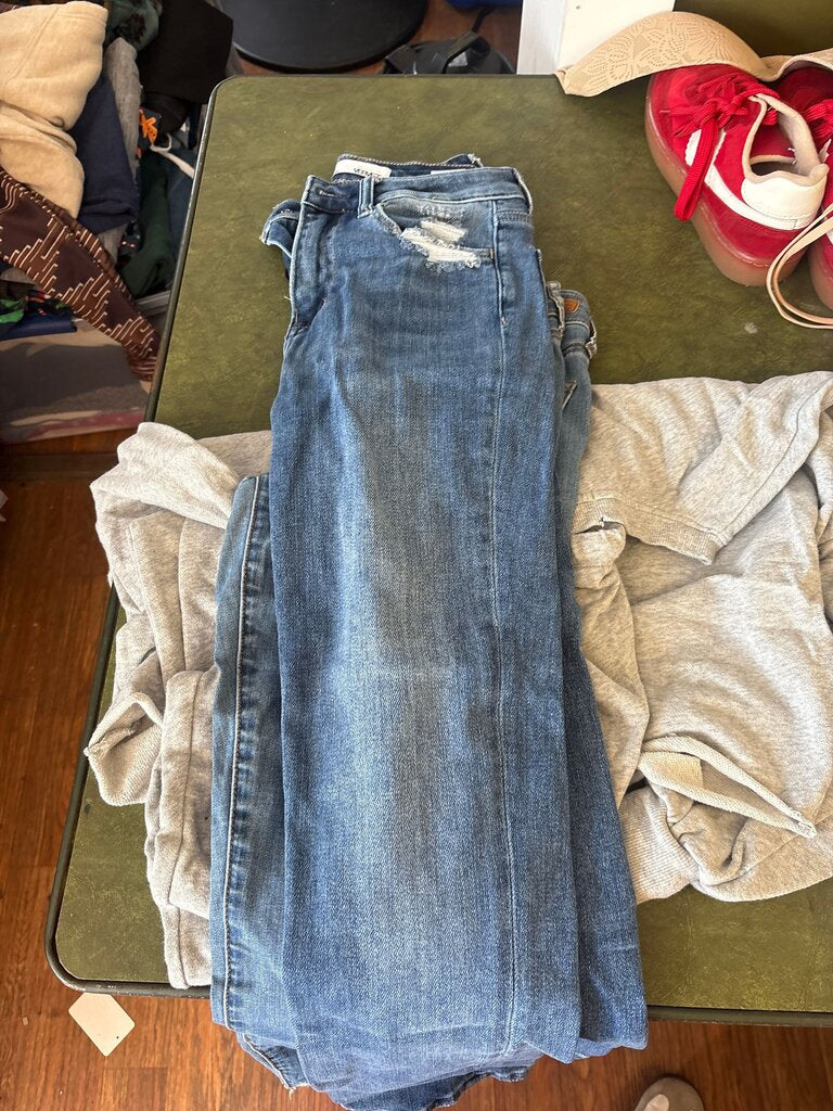 Vervet Women's Distressed Blue Jeans