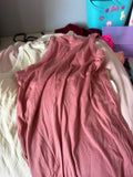 Pink Ribbed Tank Top