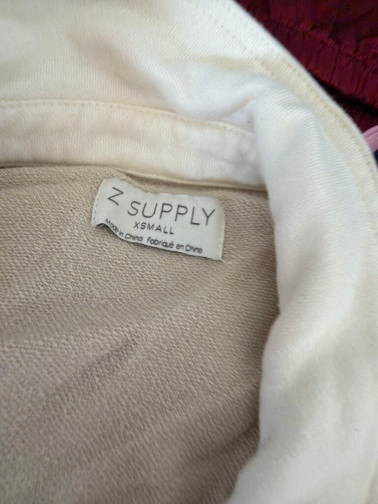Z Supply Women's XSmall Cream Button-Up Shirt
