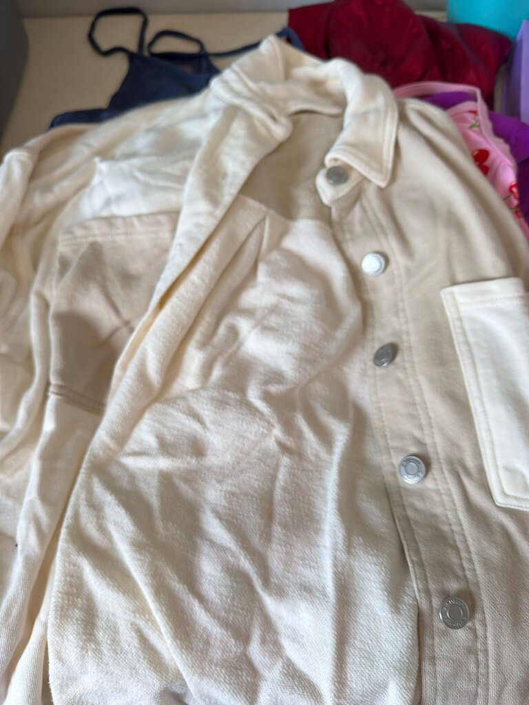 Z Supply Women's XSmall Cream Button-Up Shirt