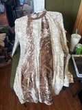 Vintage Lace and Velvet Dress